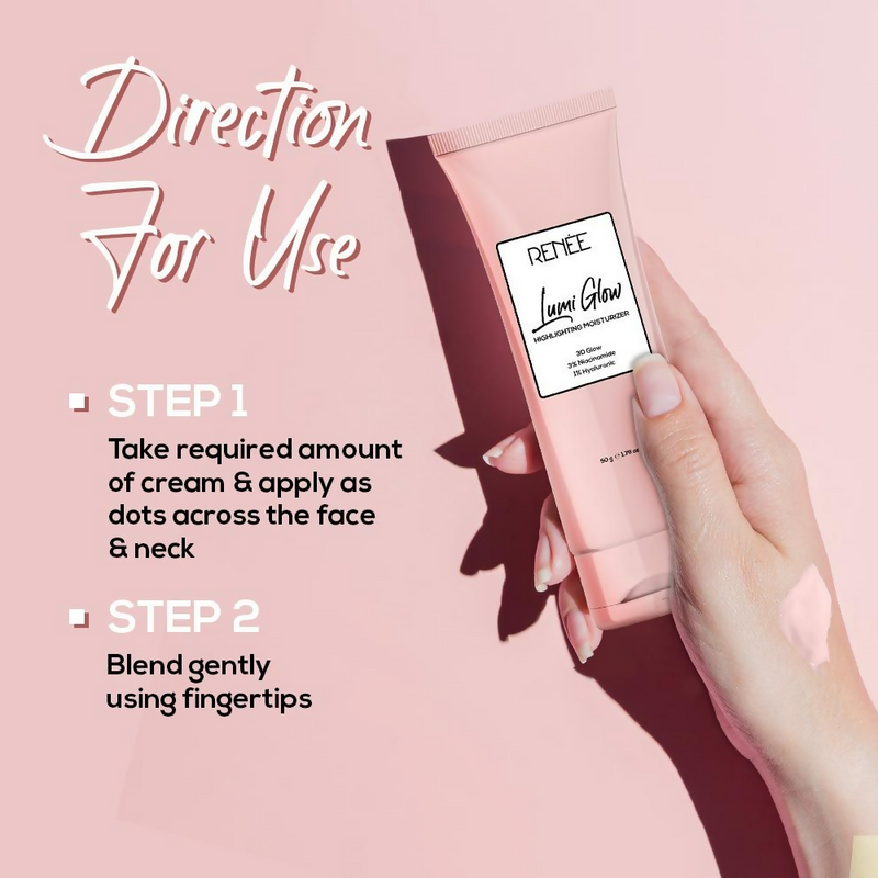 Renee Cosmetics Lumi Glow Highlighter Moisturizer 3D Glow 3% Niacinamide 1% Hyaluronic