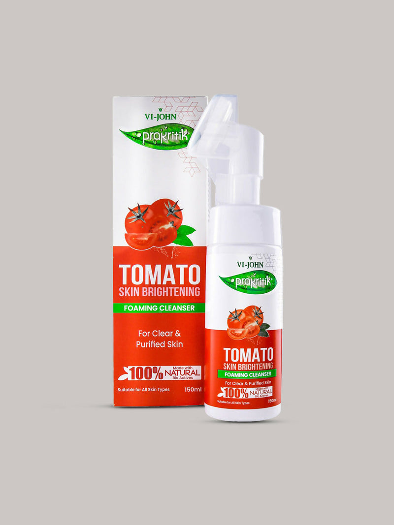 VI-JOHN Prakritik Tomato Skin Brightening geling For Detans,100% Natural Bio Actives Face Wash
