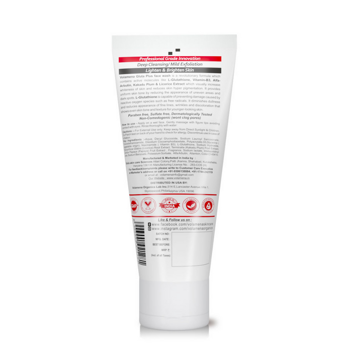 Volamena L -Glutathione Gluta + Face Wash