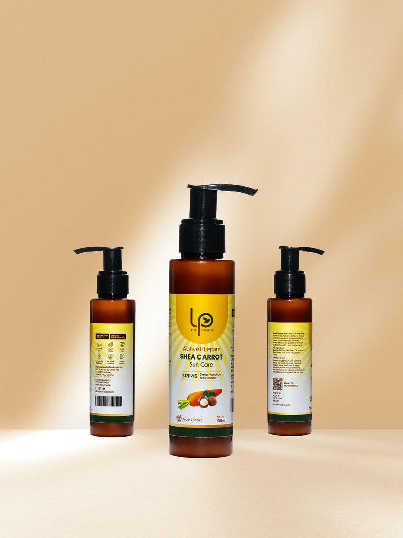 Life Purified Abhyetilepam Shea Carrot Sun Care SPF 45 Pa++++