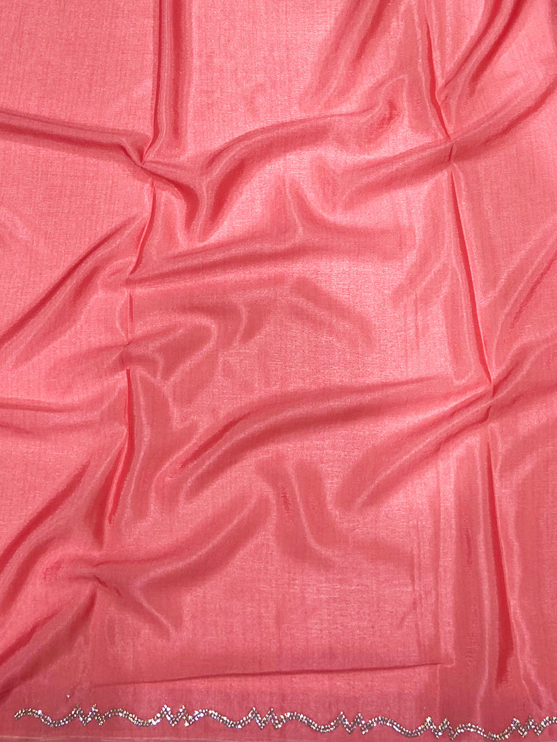 Celestial Glow Zarocan Chiffon Saree