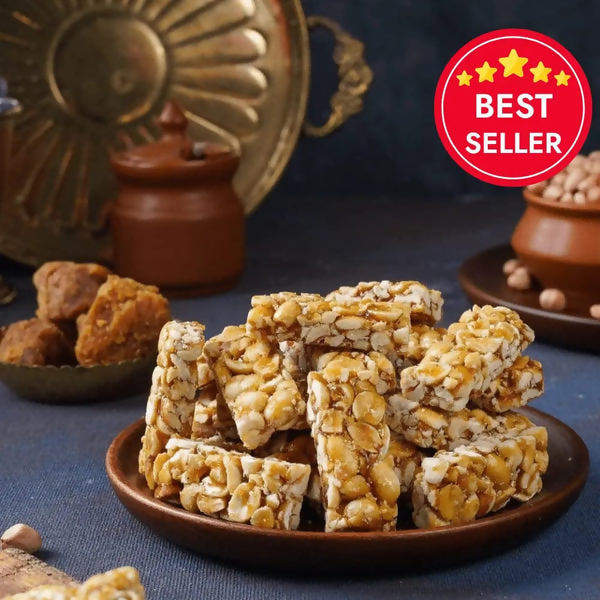 Sweet Karam Coffee Peanut Chikki (Zero White Sugar)