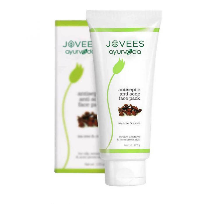 Jovees Ayurveda antiseptic anti acne face pack on a white background