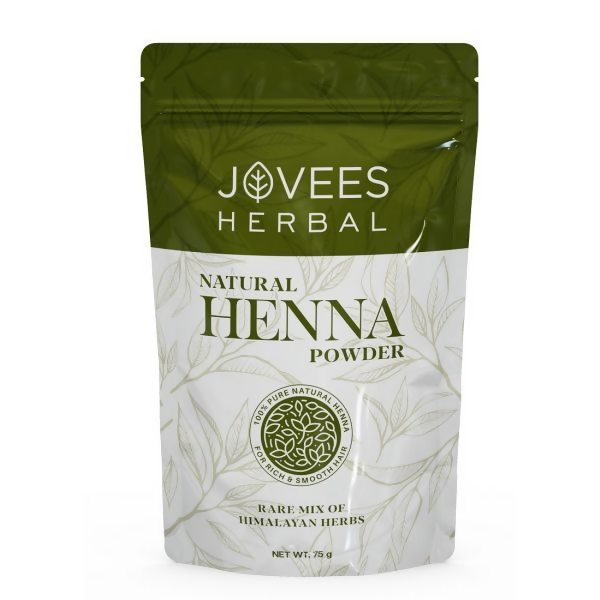 Jovees Herbal Natural Henna Powder packaging on a white background
