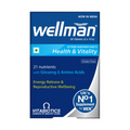 Wellman Health Supplements UK's No.1 Multivitamin( With Ginseng Amino Acids & 21 Micronutrients Tablets