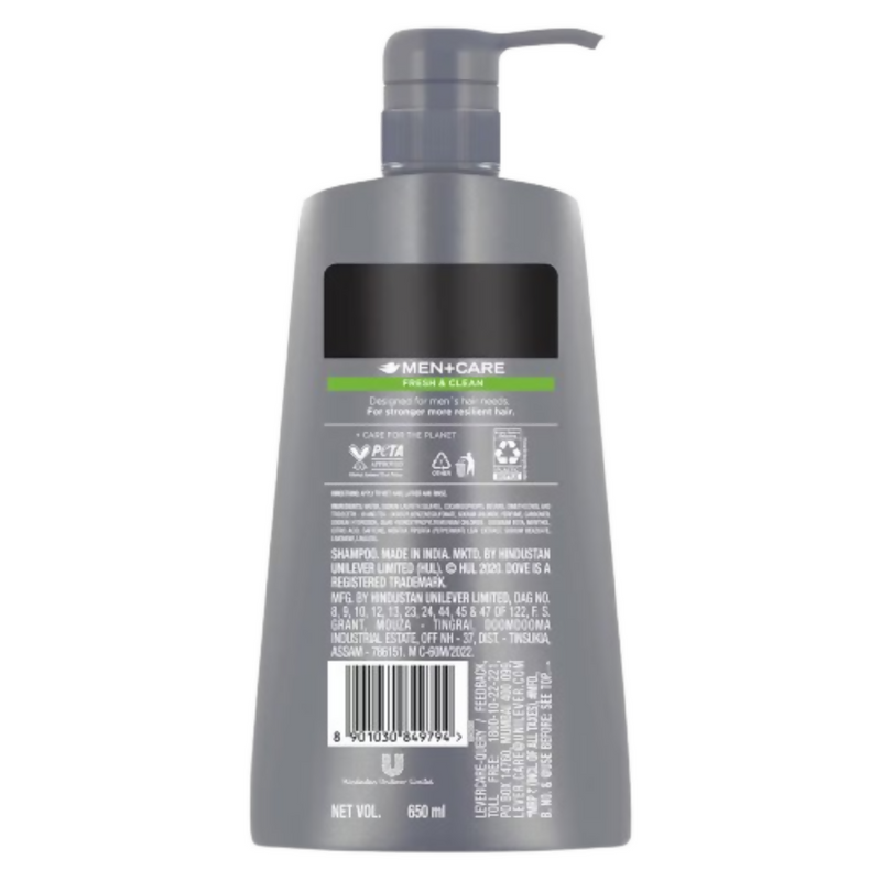 Dove Men +Care Fresh & Clean 2 In 1 Shampoo + Conditioner