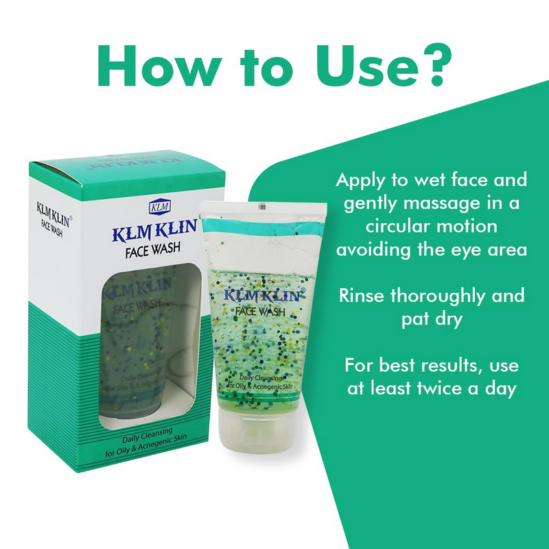 KLM Klin Face Wash Daily Cleansing For Oily & Acnegenic Skin