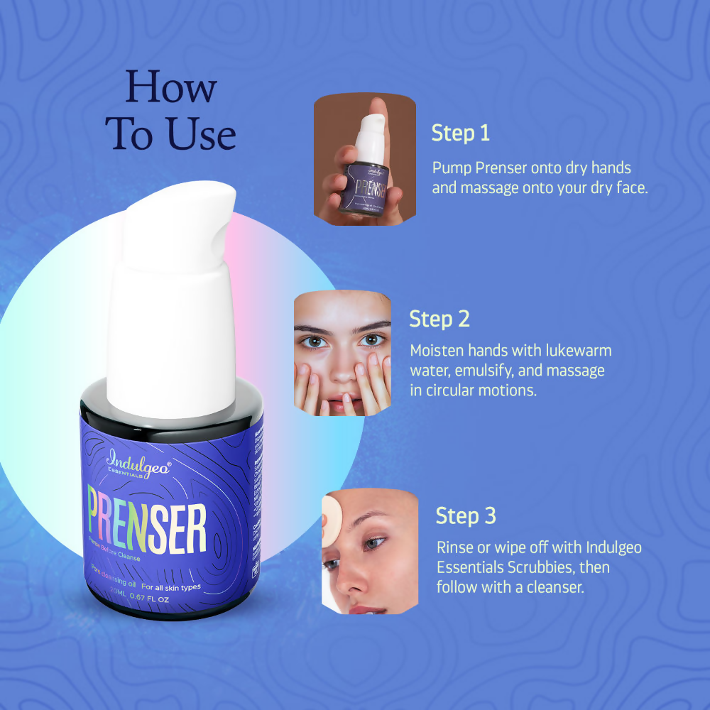 Indulgeo Essentials Prenser - Pre Cleansing Oil For Makeup Removal