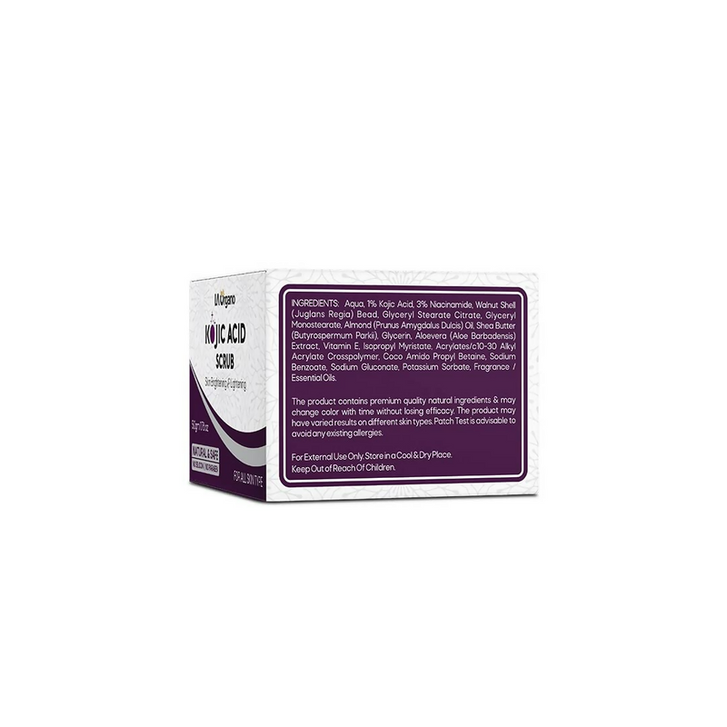LA Organo 1% Kojic Acid Skin Lightening & Brightening Face & Body Scrub