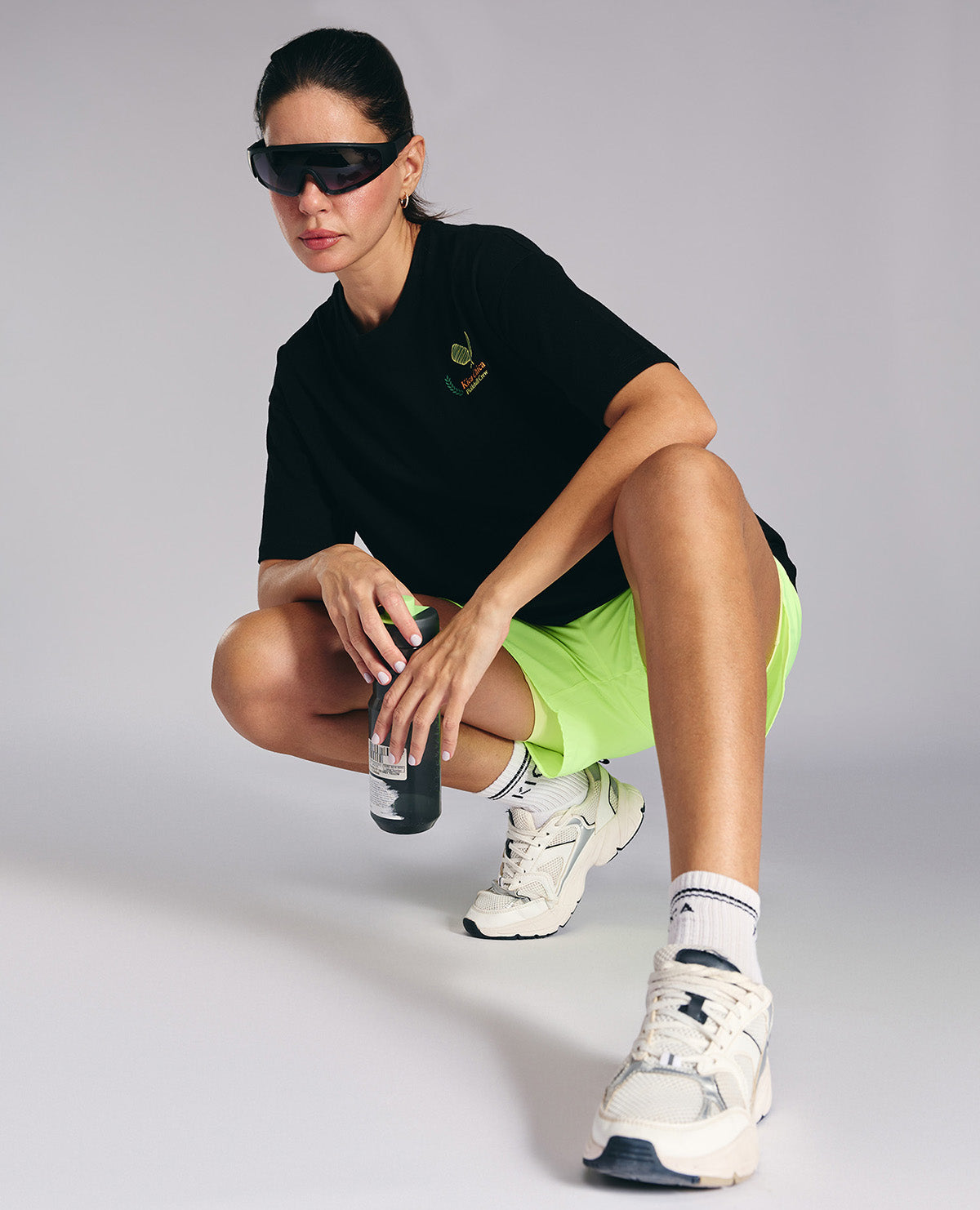Kica Cotton Oversized Printed Graphic Tshirt -KIC020 Black Pickle