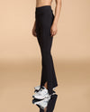 High Waist Ribbed Flared Pants