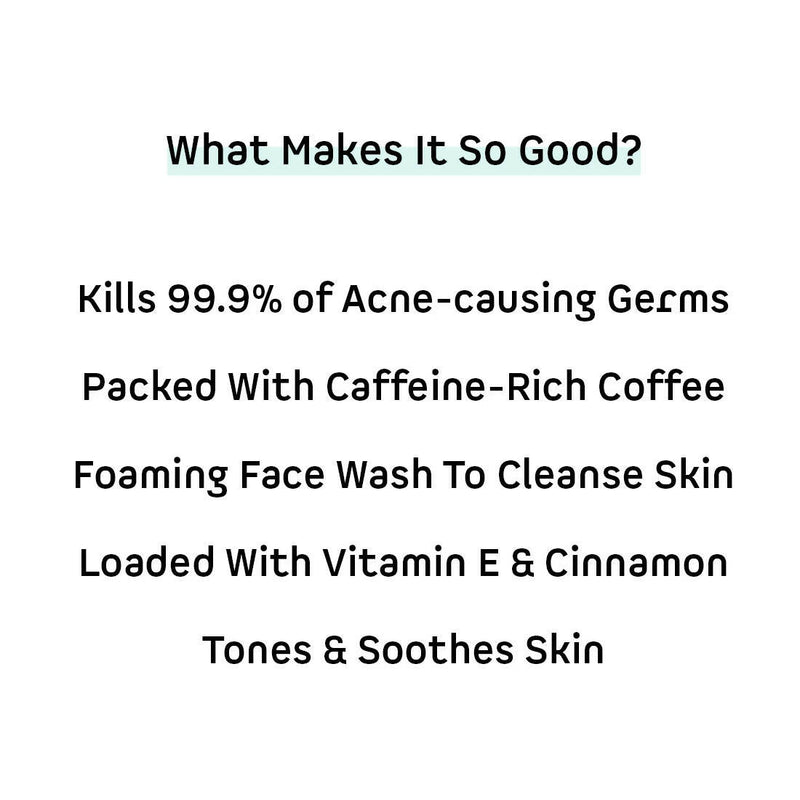mCaffeine Anti Acne Coffee Foaming Face Wash