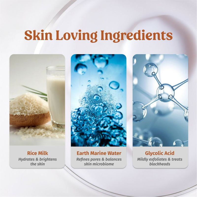 Vilvah Store Milk Face Toner (Earth marine water - Pore minimise)