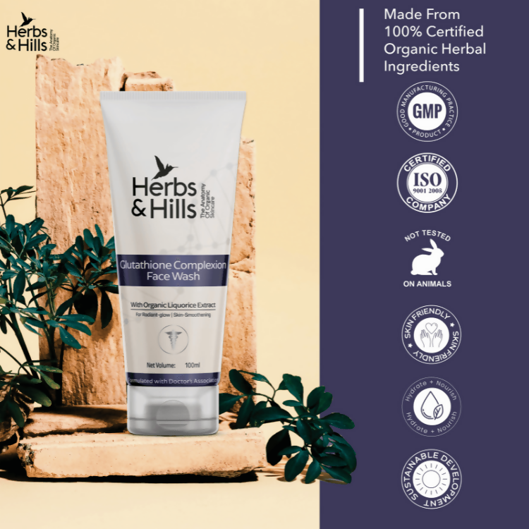 Herbs & Hills Glutathione Complexion Face Wash