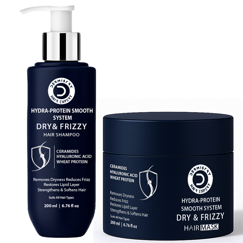 Dermistry Ceramides Hyaluronic Acid Protein Shampoo & Mask Smoothening Dry