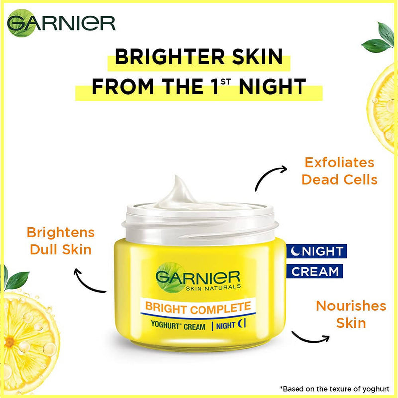 Garnier Bright Complete Vitamin C Yoghurt Night Cream - Limited Time Offer