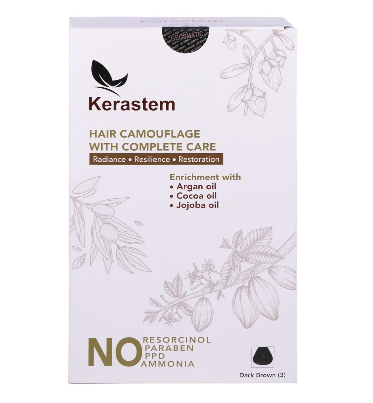Kerastem hair camouflage product packaging on a white background