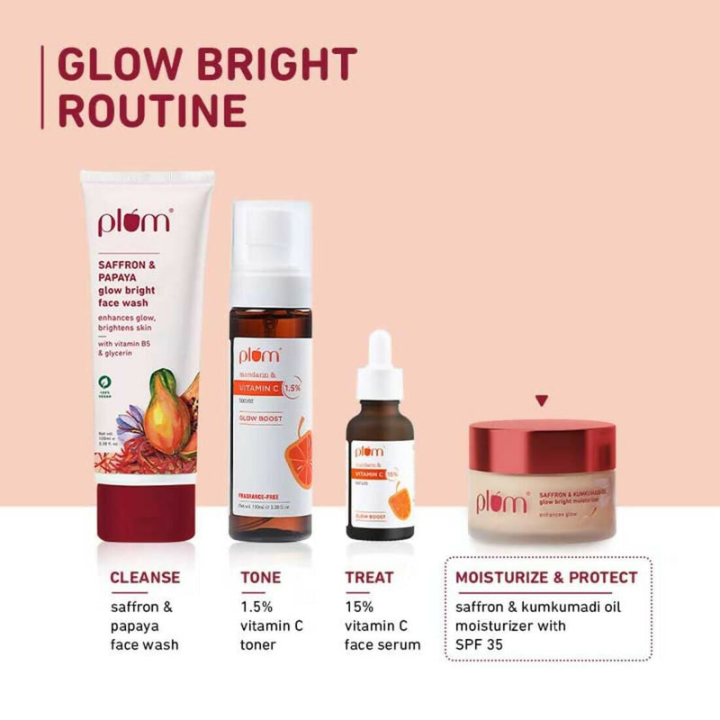 Plum Saffron & Kumkumadi Oil Daily Glow Bright Moisturizing Cream