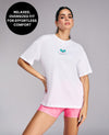Kica Cotton Oversized Printed Graphic Tshirt - KIC020 White Pickle