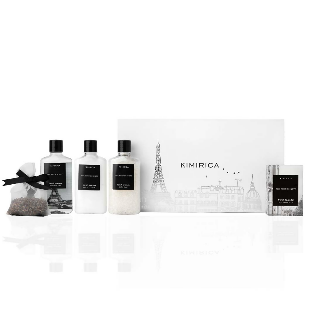 Kimirica product set with bottles and packaging on a white background
