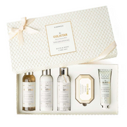 Gulistan bath and body care set with five products in a decorative box.