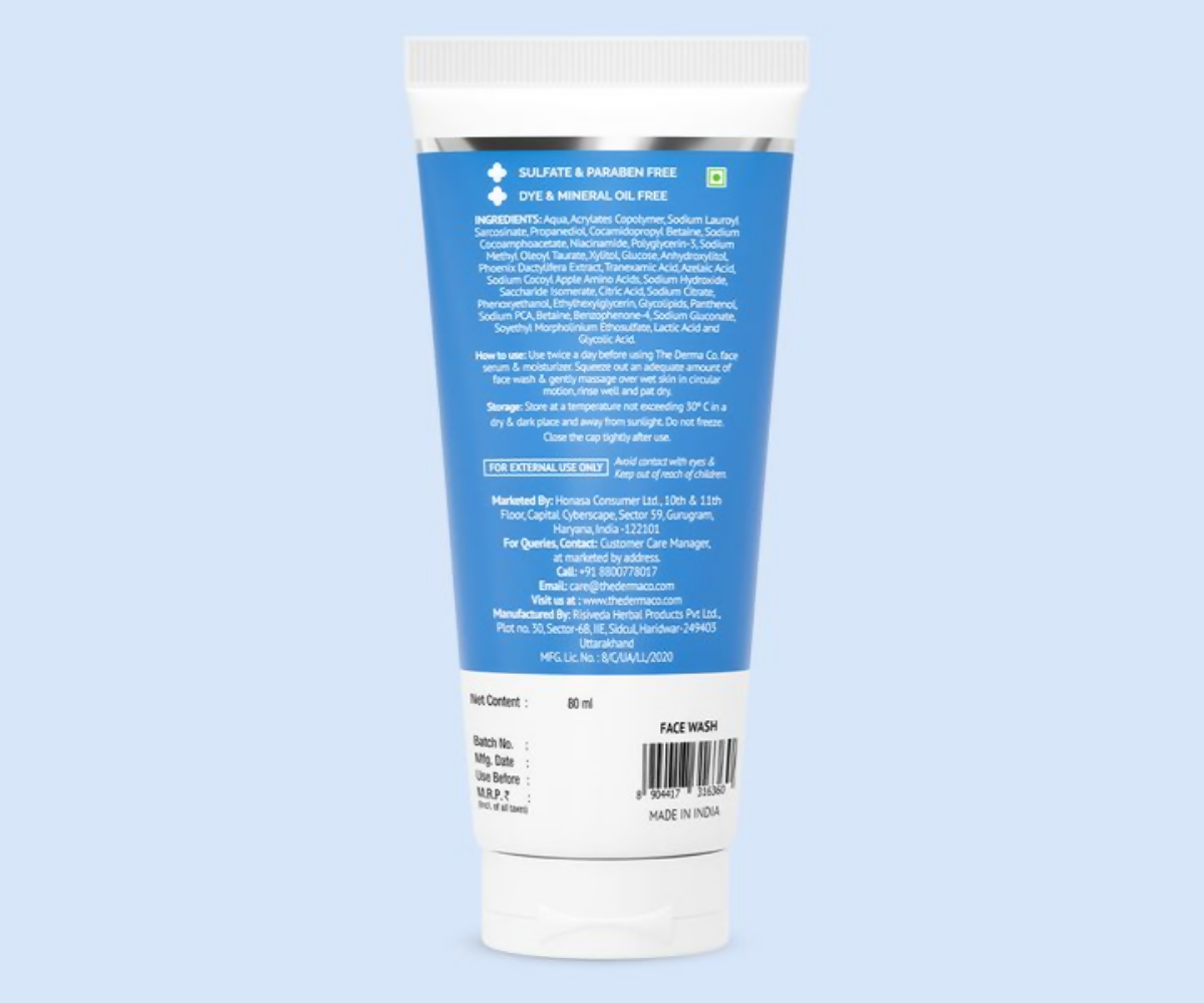 The Derma Co Tran-Zelaic Pigmentation Corrector Face Wash