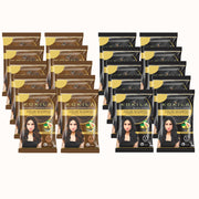 Multiple packages of Kokila Color Shampoo on a white background