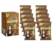 Kokila Natural Brown Hair Color Shampoo packaging on a white background