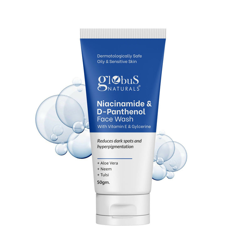 Globus Naturals Niacinamide & D-Panthenol Face Wash with Vitamin E & Glycerine