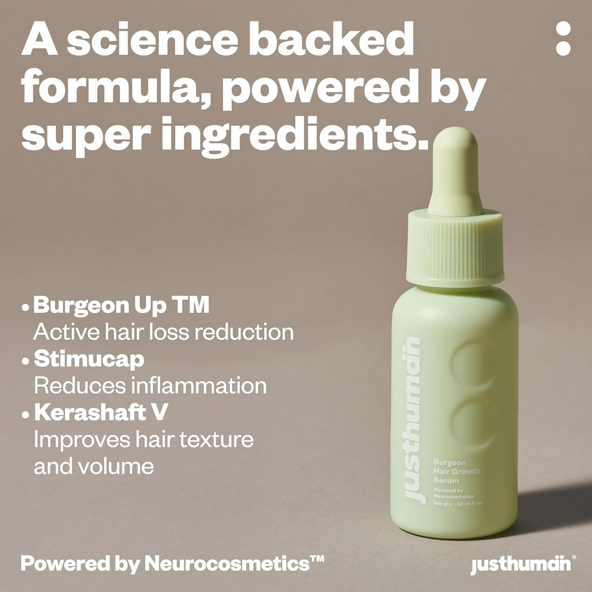 JustHuman Hair Serum For Hair Growth