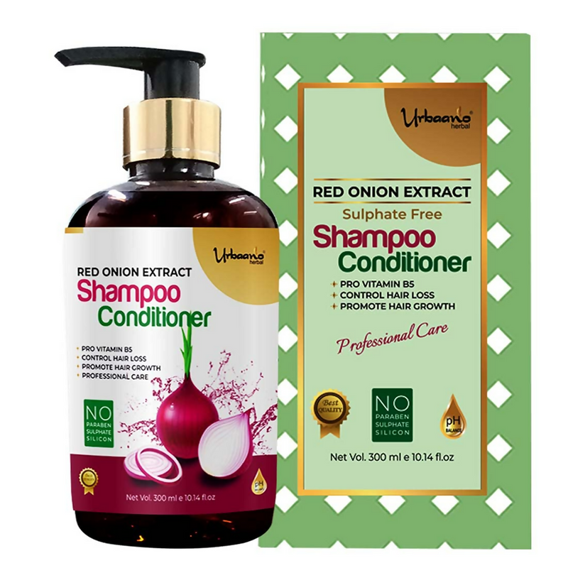 Urbaano Herbal Onion Oil + Shampoo & Conditioner Hair Care Set