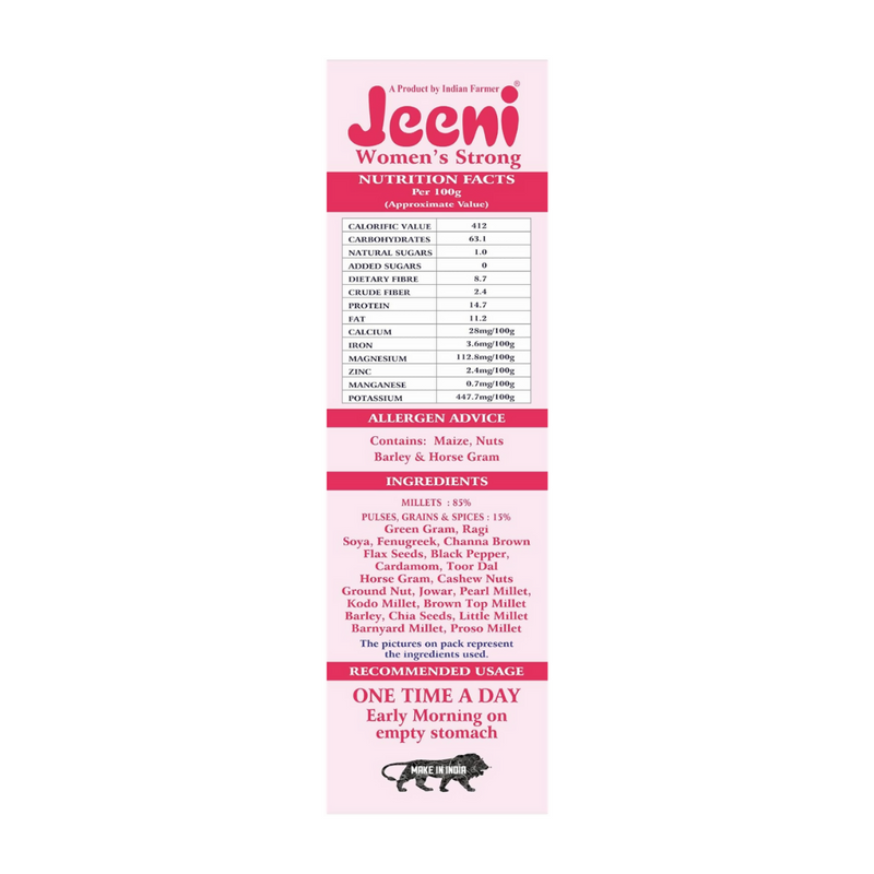 Jeeni Womens Strong Mix Millet Multi Grains