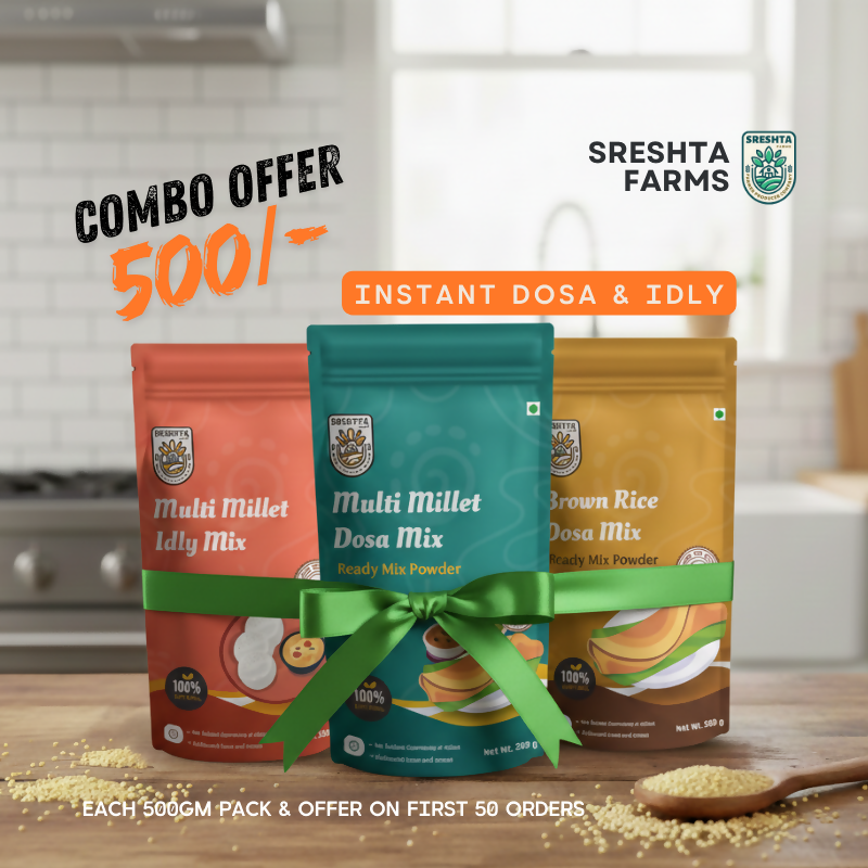 Sreshta Farms Millet Instant Breakfast Mix Combo