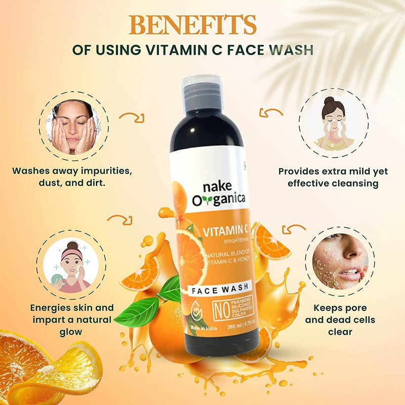 Nake Organica Vitamin C Brightening Face Wash