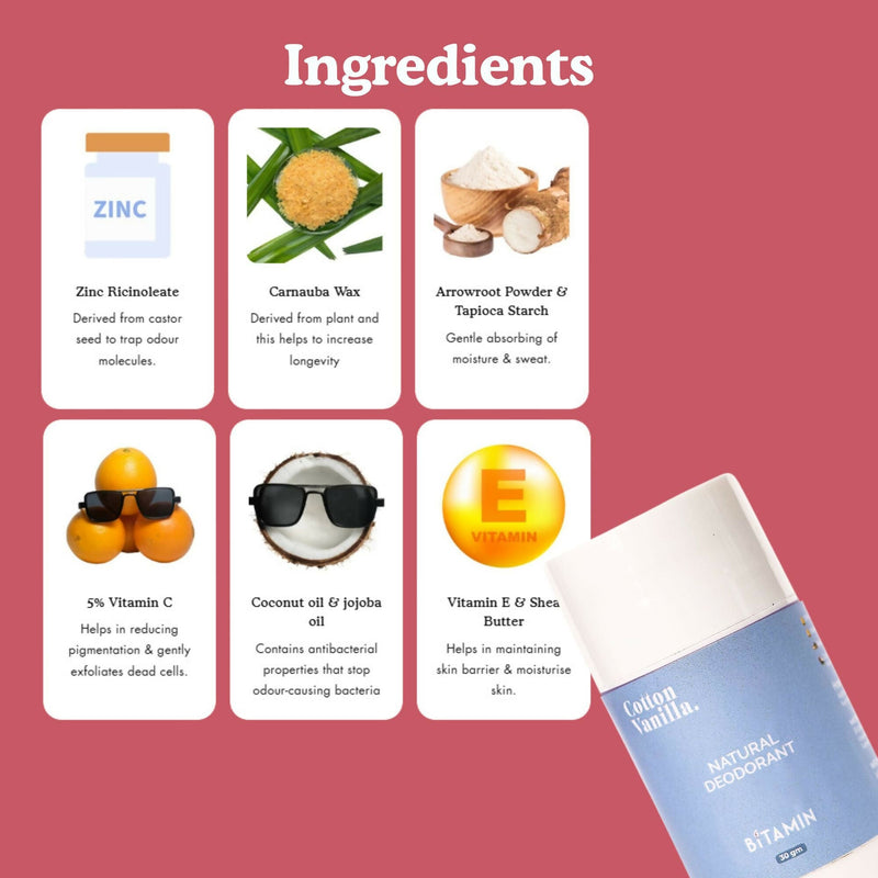 Bitamin Natural Deodorant Sea Salt Teens, Wild Root Roll On Mom & Daughter Pack