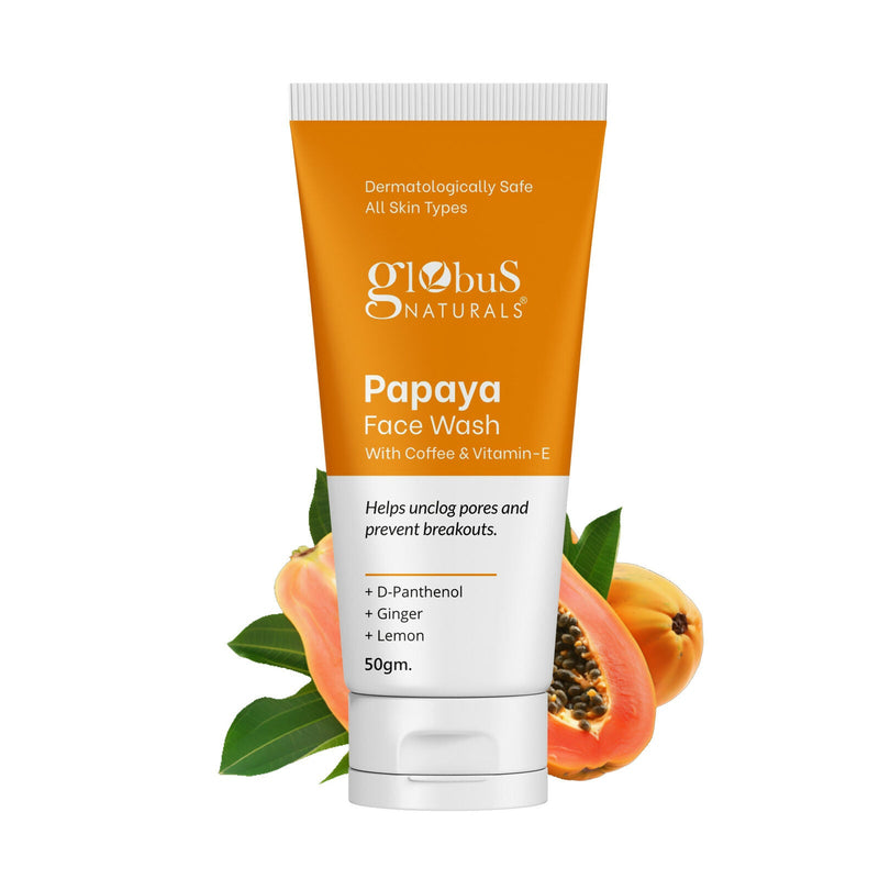Globus Naturals Papaya Face Wash with Coffee & Vitamin-E