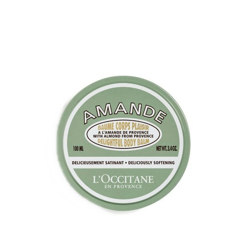 L'OCCITANE Almond body balm container on a white background