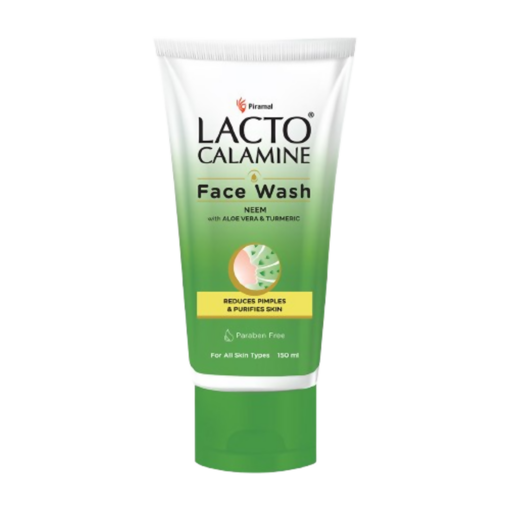 Lacto Calamine Face Wash tube on a white background