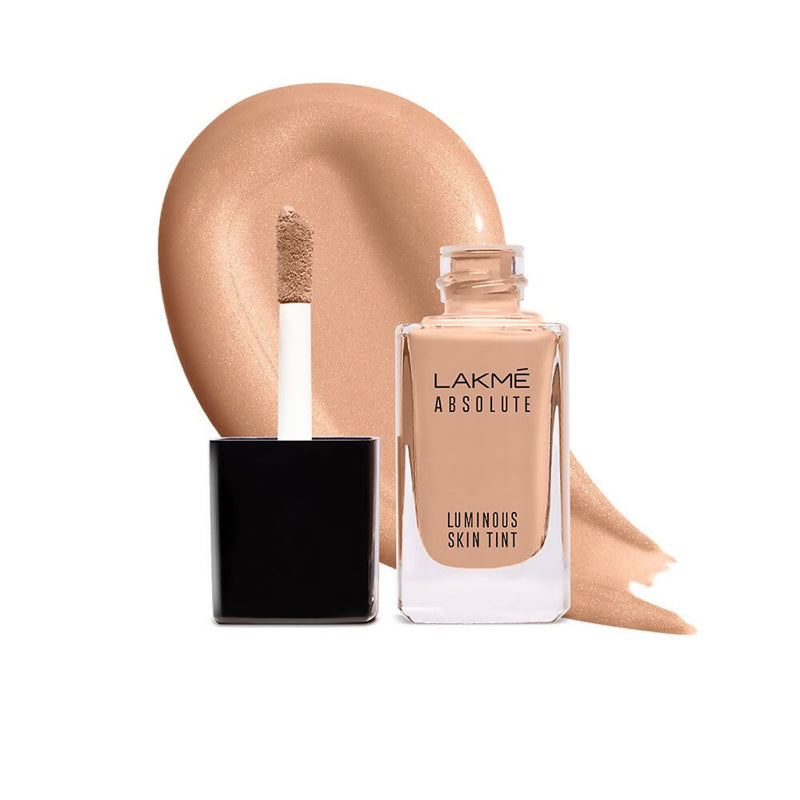 Lakme Absolute Luminous Skin Tint with applicator on a white background