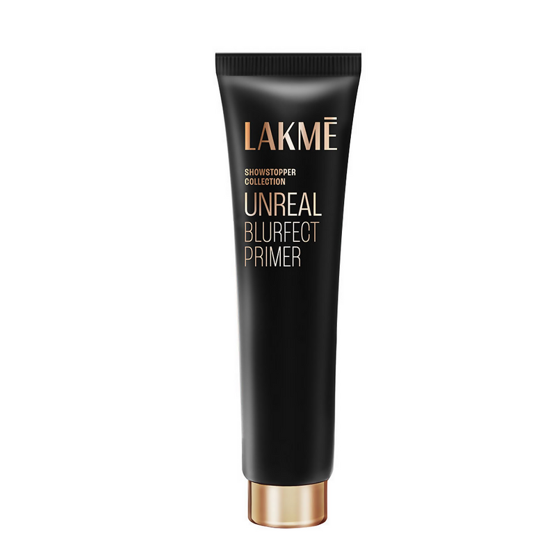 Lakme Unreal Blurfect Primer tube on a white background