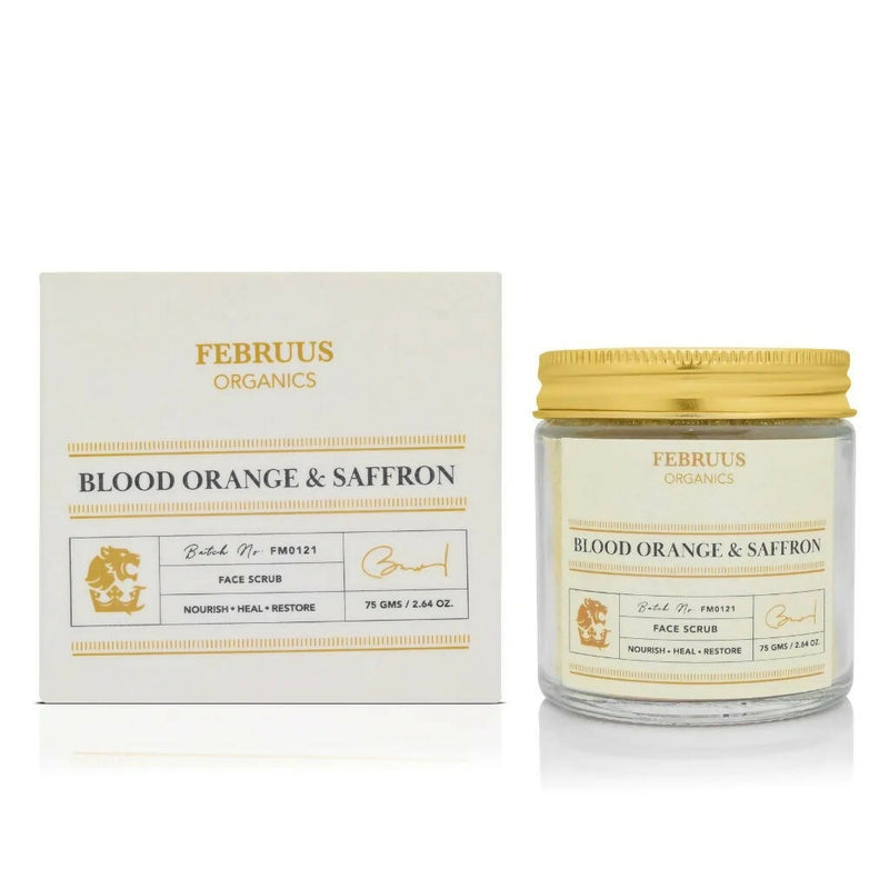 Februus Organics Blood Orange & Saffron Facial Scrub