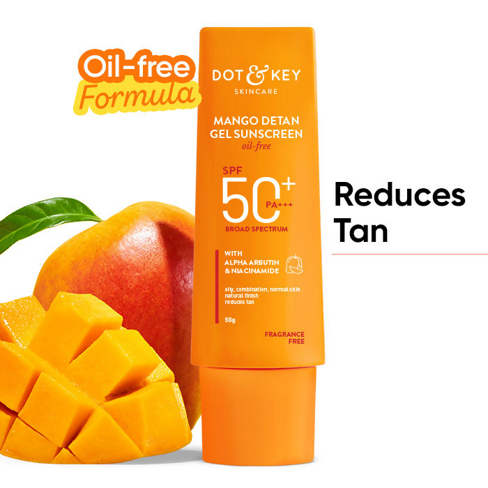 Dot & Key Mango Detan Oil-Free Sunscreen Gel SPF 50+ PA+++