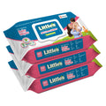 Little's Soft Cleansing Baby Wipes with Lid | 80 Wipes x Pack of 3 - 240 Wipes | Extra Thick & Moist Wet Wipes for Baby's | Prevents Rashes & Redness with Goodness of Aloe Vera, Vitamin E & Jojoba Oil