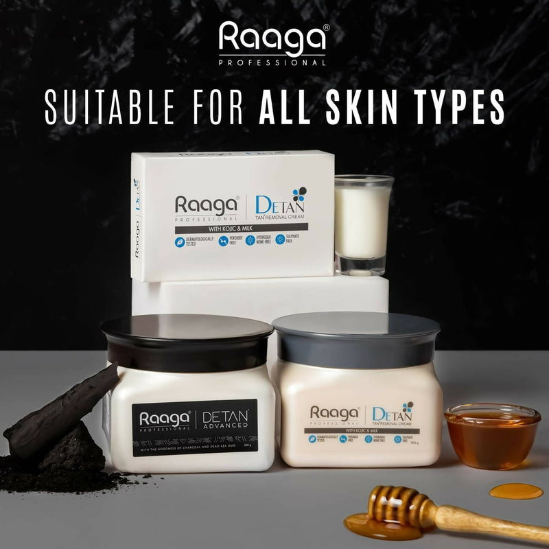 Raaga Professional De-Tan Tan Removal Cream Kojic & Milk