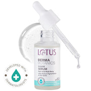 Lotus Derma Botanics Hi-Dose Serum with dropper on a white background