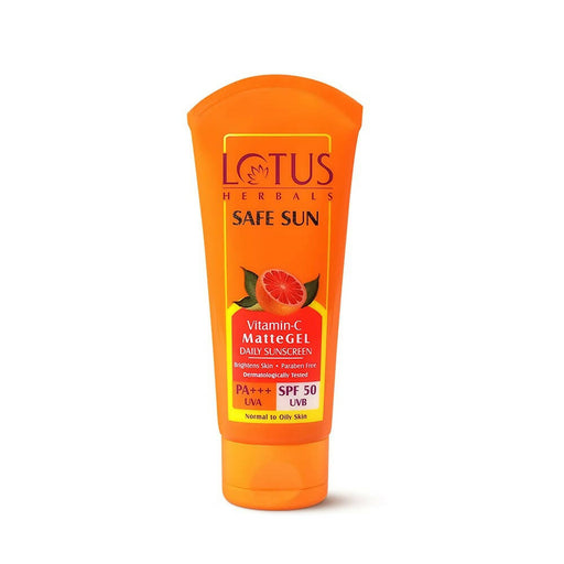 Lotus Herbals Safe Sun Vitamin C Matte Gel Daily Sunscreen SPF 50 PA+++