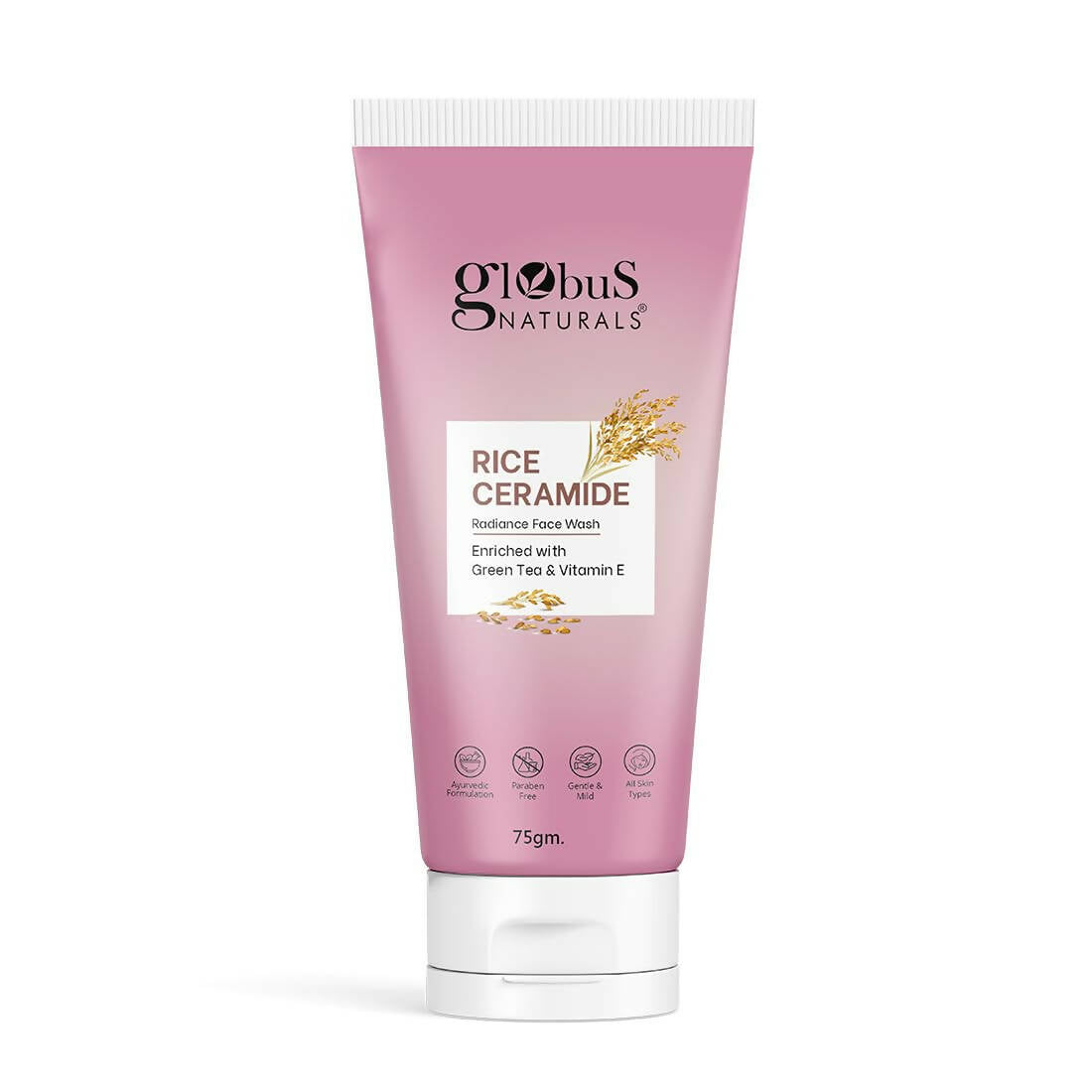 Globus Naturals Rice Ceramide Radiance Face Wash