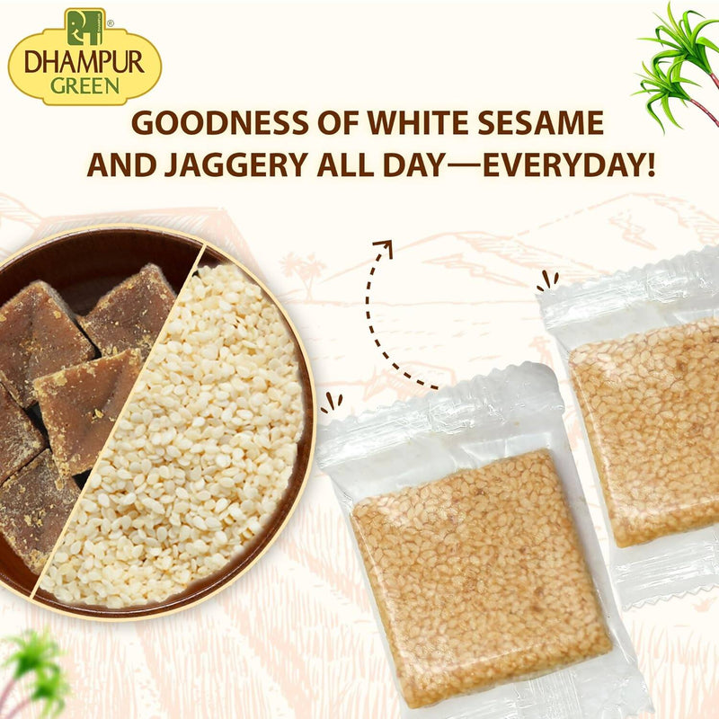 Dhampur Green Sesame Jaggery Chikki