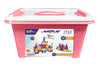 Kipa MagPlay Build A Castle 60 Pcs. Magnetic Tiles Set with Storage Container, Constructing and Creative Toy with Smart Outdoor BagPack for Kids
