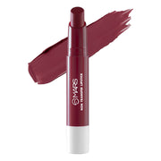 Lipstick with a swatch of color on a white background
